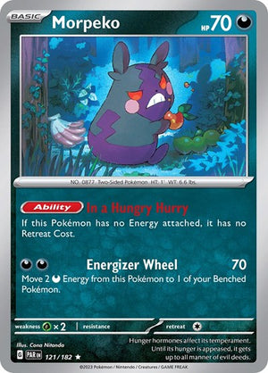Pokemon TCG - SV04: Paradox Rift - Morpeko - 121/182 - Reverse Holofoil