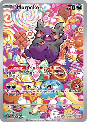 Pokemon TCG - SV04: Paradox Rift - Morpeko - 206/182 - Holofoil