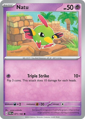 Pokemon TCG - SV04: Paradox Rift - Natu - 071/182