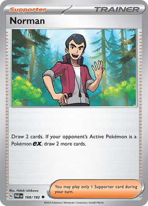 Pokemon TCG - SV04: Paradox Rift - Norman - 168/182