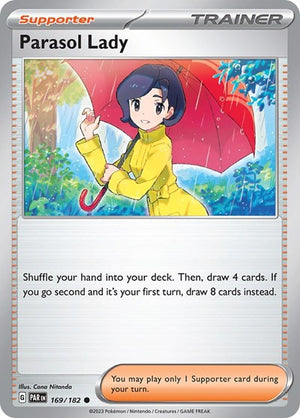 Pokemon TCG - SV04: Paradox Rift - Parasol Lady - 169/182 - Reverse Holofoil