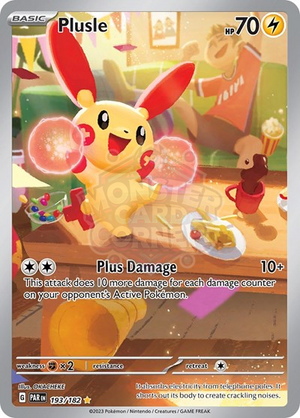 Pokemon TCG - SV04: Paradox Rift - Plusle - 193/182 - Holofoil