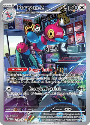 Pokemon TCG - SV04: Paradox Rift - Porygon-Z - 214/182 - Holofoil