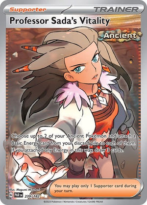 Pokemon TCG - SV04: Paradox Rift - Professor Sada's Vitality - 239/182 - Holofoil