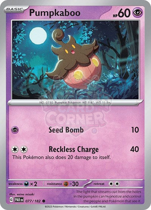 Pokemon TCG - SV04: Paradox Rift - Pumpkaboo - 077/182
