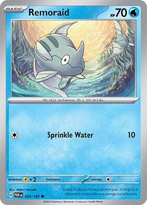 Pokemon TCG - SV04: Paradox Rift - Remoraid - 033/182