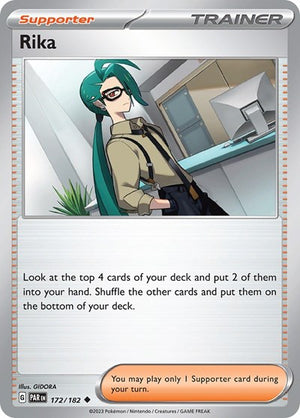 Pokemon TCG - SV04: Paradox Rift - Rika - 172/182 - Reverse Holofoil