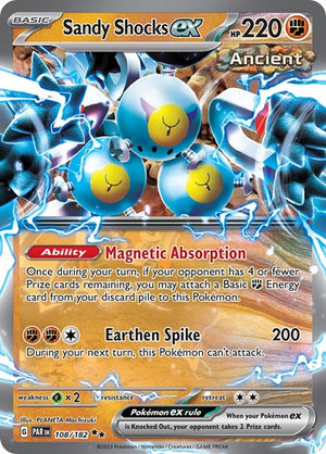 Pokemon TCG - SV04: Paradox Rift - Sandy Shocks ex - 108/182 - Holofoil