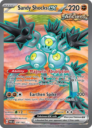 Pokemon TCG - SV04: Paradox Rift - Sandy Shocks ex - 228/182 - Holofoil