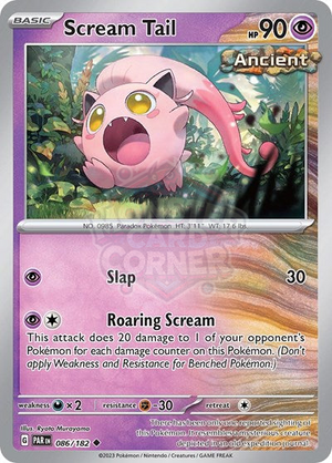 Pokemon TCG - SV04: Paradox Rift - Scream Tail - 086/182 - Reverse Holofoil