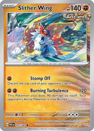 Pokemon TCG - SV04: Paradox Rift - Slither Wing - 107/182 - Reverse Holofoil