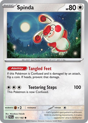 Pokemon TCG - SV04: Paradox Rift - Spinda - 151/182