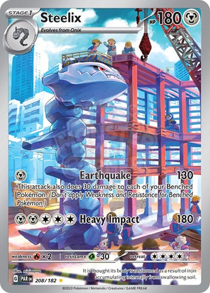 Pokemon TCG - SV04: Paradox Rift - Steelix - 208/182 - Holofoil