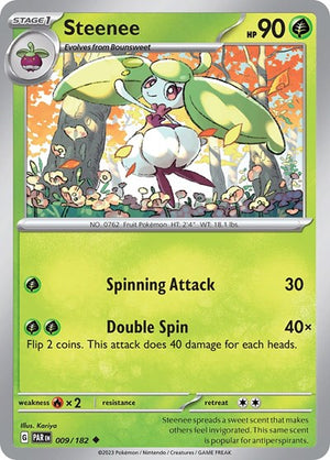 Pokemon TCG - SV04: Paradox Rift - Steenee - 009/182