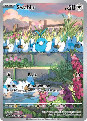 Pokemon TCG - SV04: Paradox Rift - Swablu - 213/182 - Holofoil