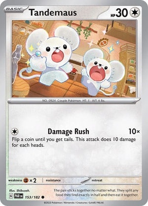 Pokemon TCG - SV04: Paradox Rift - Tandemaus - 153/182