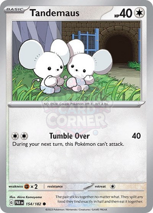 Pokemon TCG - SV04: Paradox Rift - Tandemaus - 154/182