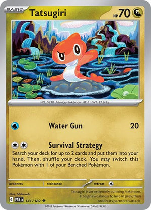 Pokemon TCG - SV04: Paradox Rift - Tatsugiri - 141/182 - Reverse Holofoil