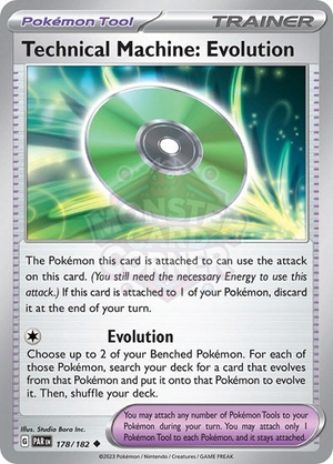 Pokemon TCG - SV04: Paradox Rift - Technical Machine: Evolution - 178/182