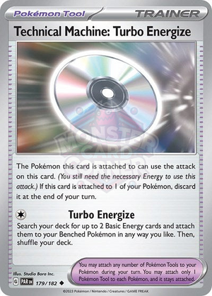 Pokemon TCG - SV04: Paradox Rift - Technical Machine: Turbo Energize - 179/182