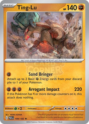 Pokemon TCG - SV04: Paradox Rift - Ting-Lu - 109/182 - Holofoil