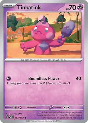 Pokemon TCG - SV04: Paradox Rift - Tinkatink - 083/182 - Reverse Holofoil