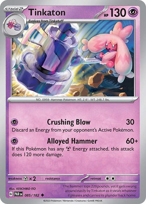 Pokemon TCG - SV04: Paradox Rift - Tinkaton - 085/182