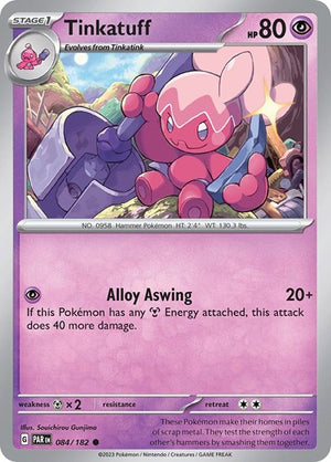 Pokemon TCG - SV04: Paradox Rift - Tinkatuff - 084/182