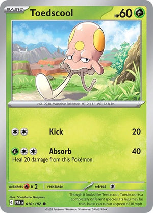 Pokemon TCG - SV04: Paradox Rift - Toedscool - 016/182