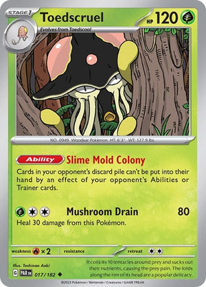 Pokemon TCG - SV04: Paradox Rift - Toedscruel - 017/182 - Reverse Holofoil