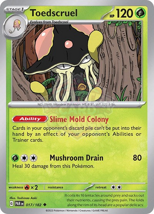 Pokemon TCG - SV04: Paradox Rift - Toedscruel - 017/182