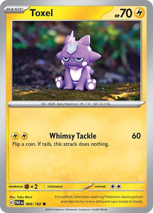 Pokemon TCG - SV04: Paradox Rift - Toxel - 069/182