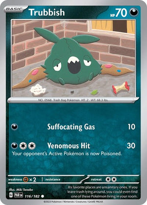 Pokemon TCG - SV04: Paradox Rift - Trubbish - 116/182