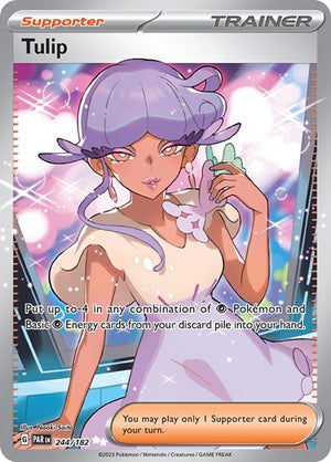 Pokemon TCG - SV04: Paradox Rift - Tulip - 244/182 - Holofoil