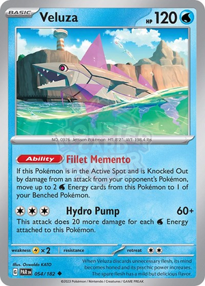 Pokemon TCG - SV04: Paradox Rift - Veluza - 054/182