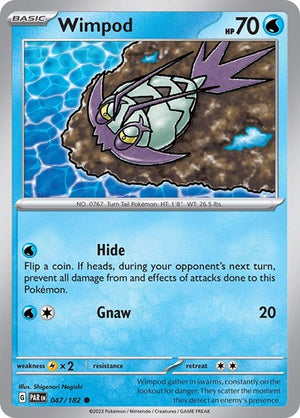 Pokemon TCG - SV04: Paradox Rift - Wimpod - 047/182