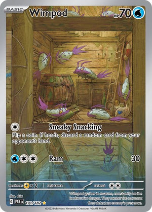 Pokemon TCG - SV04: Paradox Rift - Wimpod - 191/182 - Holofoil