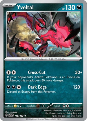Pokemon TCG - SV04: Paradox Rift - Yveltal - 118/182 - Holofoil