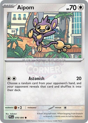 Pokemon TCG - ME02: Phantasmal Flames - Aipom - 078/094