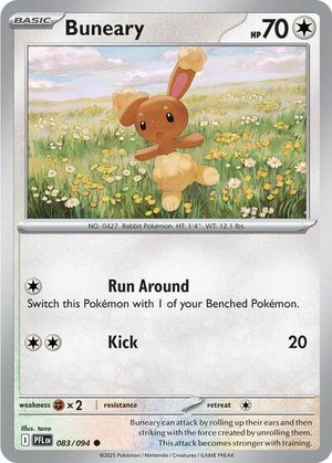 Pokemon TCG - ME02: Phantasmal Flames - Buneary - 083/094 - Reverse Holofoil
