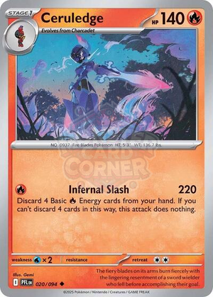 Pokemon TCG - ME02: Phantasmal Flames - Ceruledge - 020/094