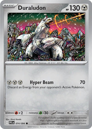 Pokemon TCG - ME02: Phantasmal Flames - Duraludon - 074/094 - Reverse Holofoil