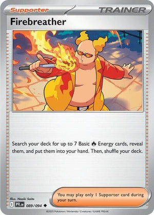 Pokemon TCG - ME02: Phantasmal Flames - Firebreather - 089/094 - Reverse Holofoil