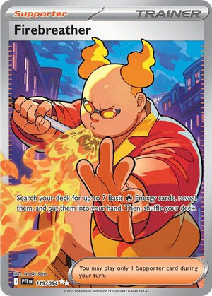 Pokemon TCG - ME02: Phantasmal Flames - Firebreather - 119/094 - Holofoil
