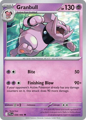 Pokemon TCG - ME02: Phantasmal Flames - Granbull - 038/094 - Reverse Holofoil