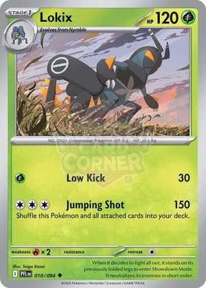 Pokemon TCG - ME02: Phantasmal Flames - Lokix - 010/094 - Reverse Holofoil
