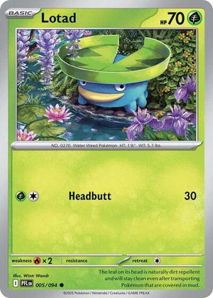 Pokemon TCG - ME02: Phantasmal Flames - Lotad - 005/094