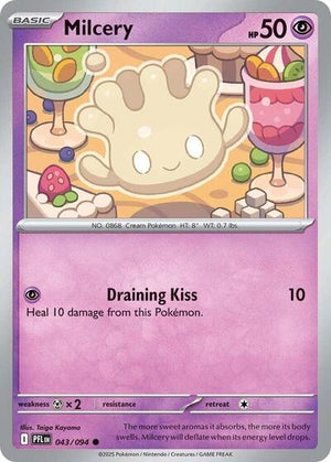 Pokemon TCG - ME02: Phantasmal Flames - Milcery - 043/094 - Reverse Holofoil