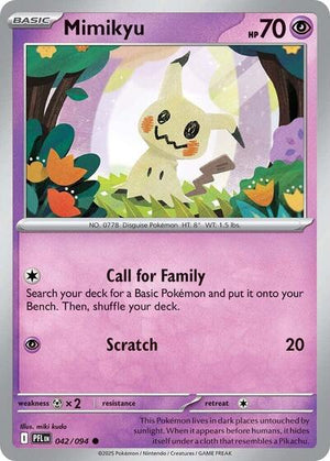 Pokemon TCG - ME02: Phantasmal Flames - Mimikyu - 042/094 - Reverse Holofoil