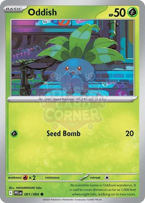 Pokemon TCG - ME02: Phantasmal Flames - Oddish - 001/094